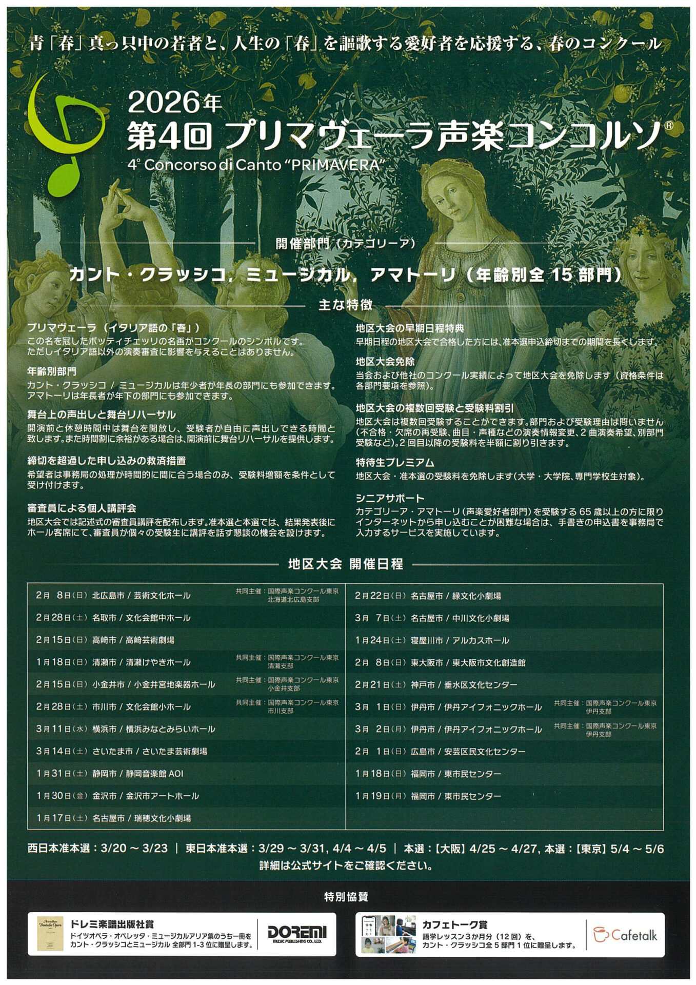 第4回プリマヴェーラ声楽コンコルソ・第1東京大会