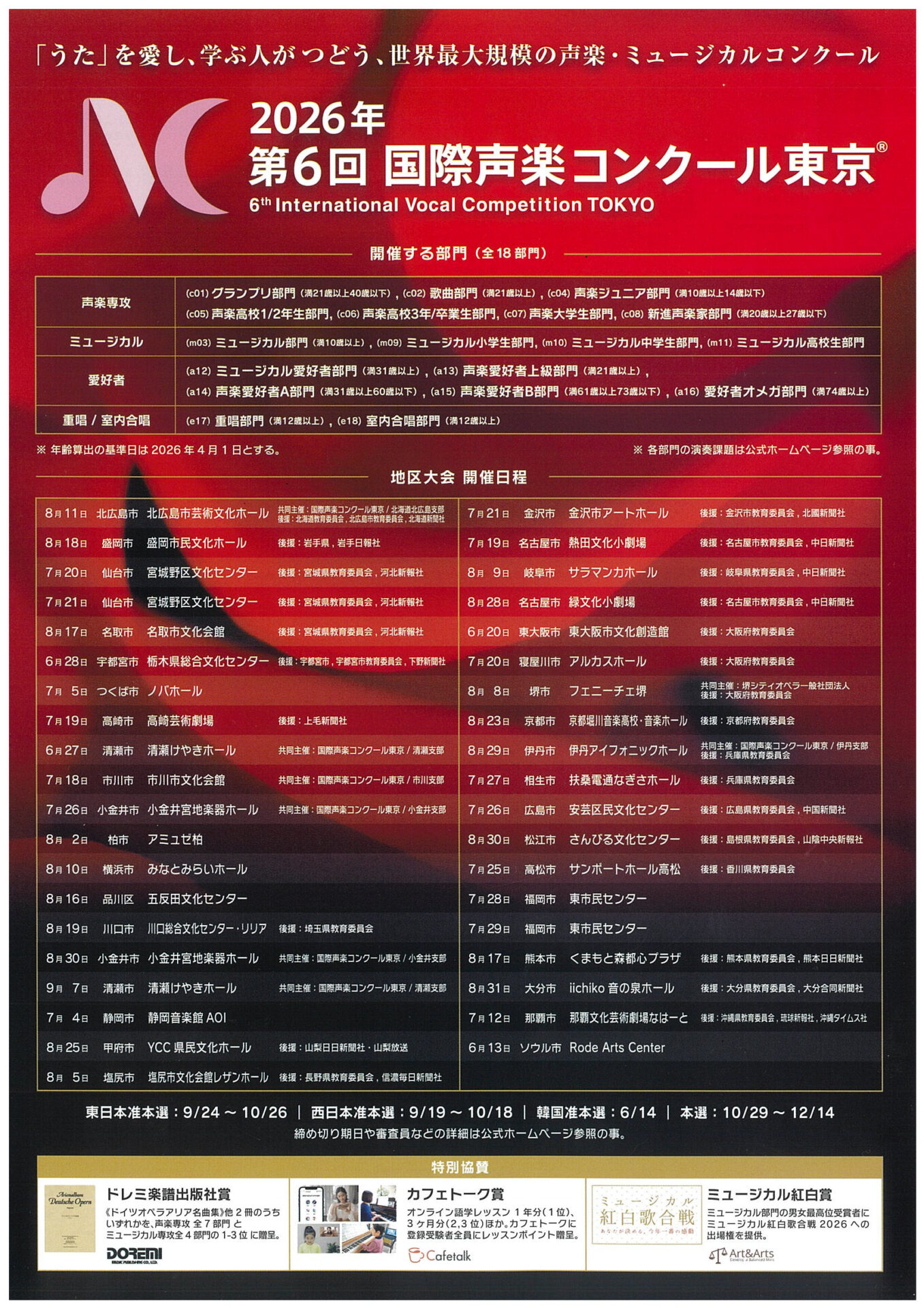 第6回国際声楽コンクール東京・第１東京大会